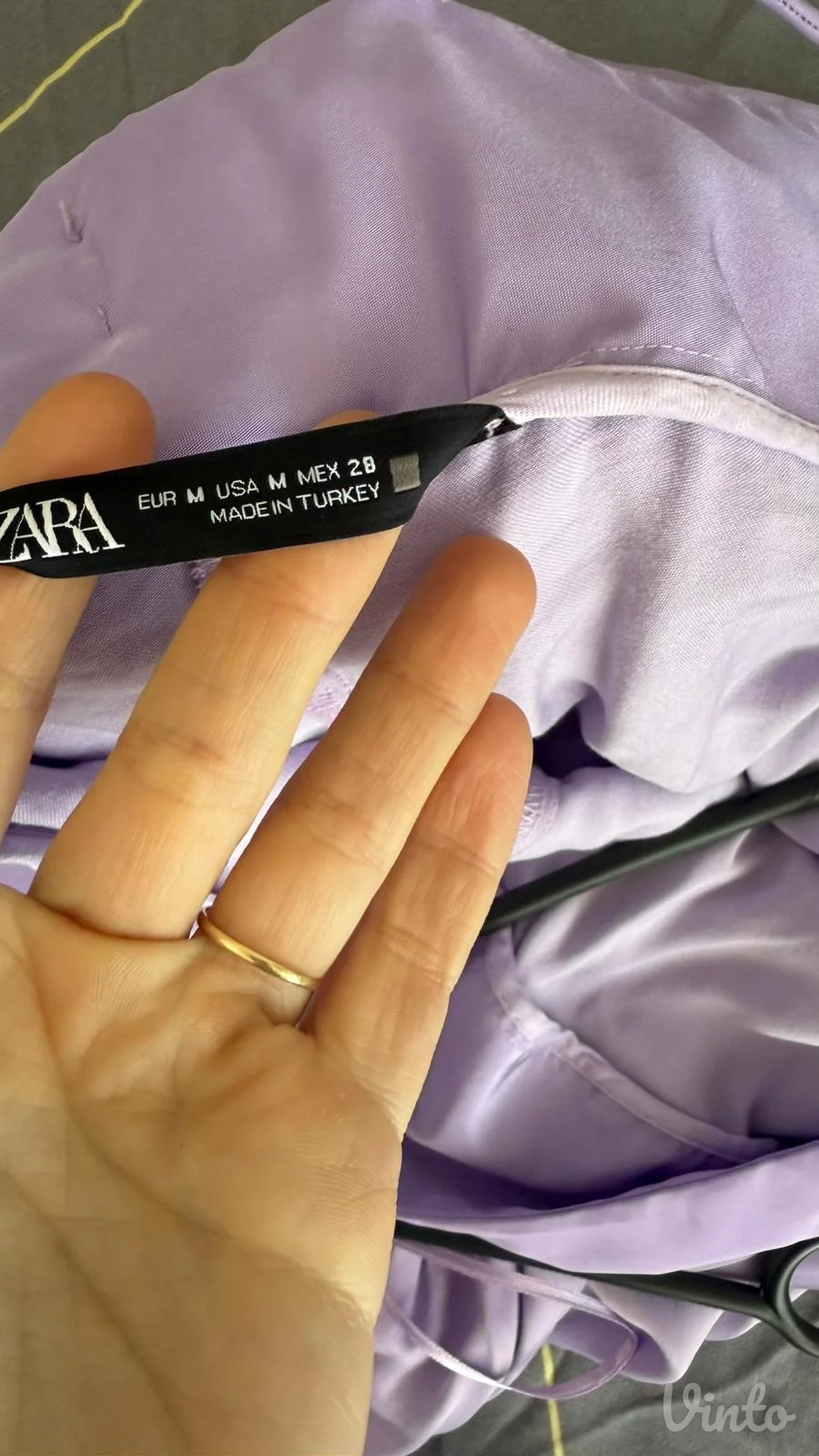 Zara ljubicasta haljina sa masnom, M velicina