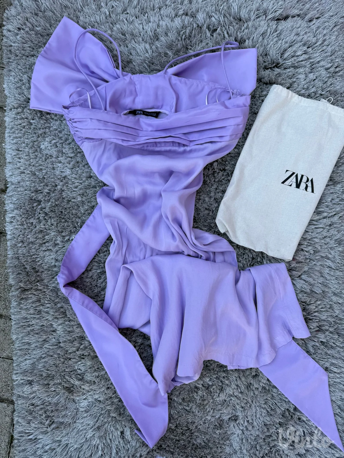 Zara ljubicasta haljina sa masnom, M velicina