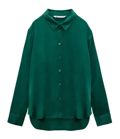 Zara satin effect kosulja