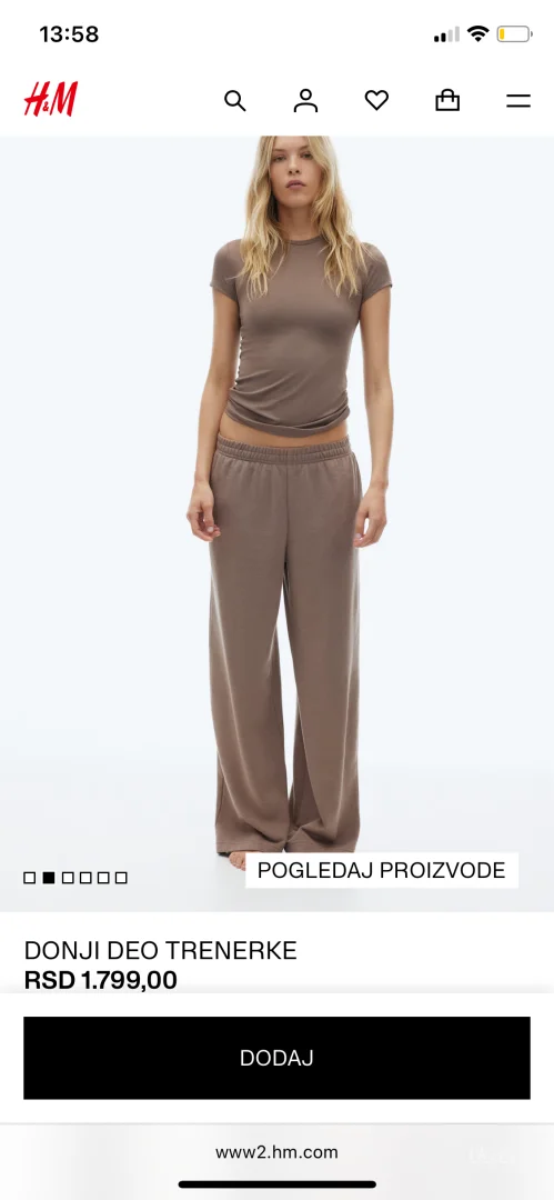 H&M zenska trenerka NOVO