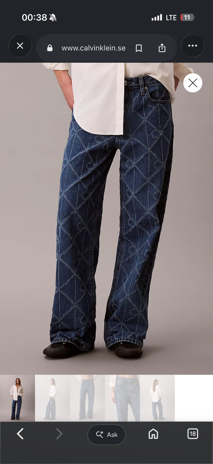 calvin klein farmerke
