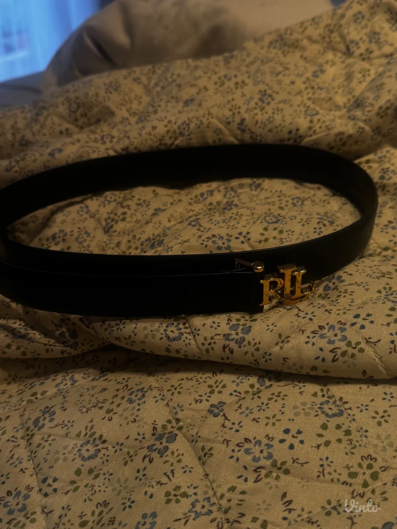 Ralph Lauren Kožni crni kais original