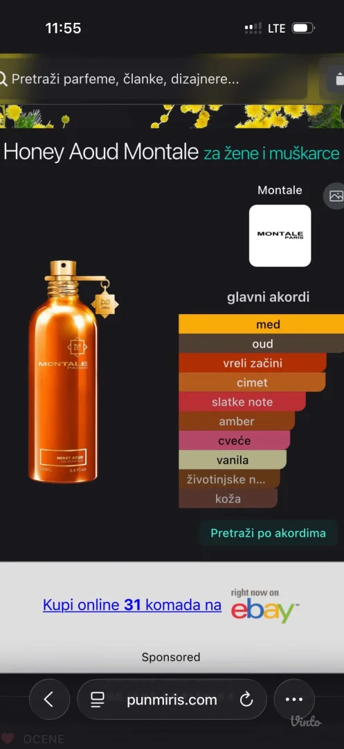 Montale Honey Aoud