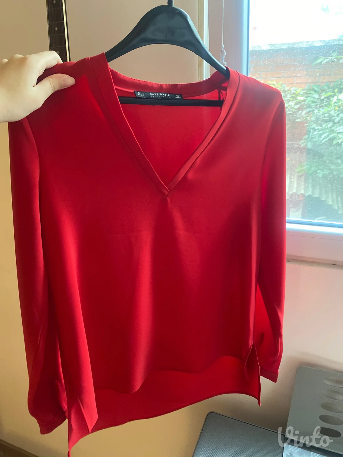 Zara elegantna crvena bluza
