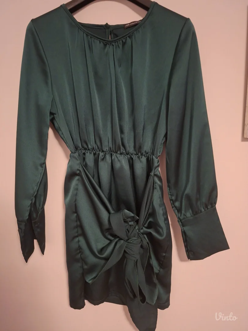 Tamno zelena zenska haljina