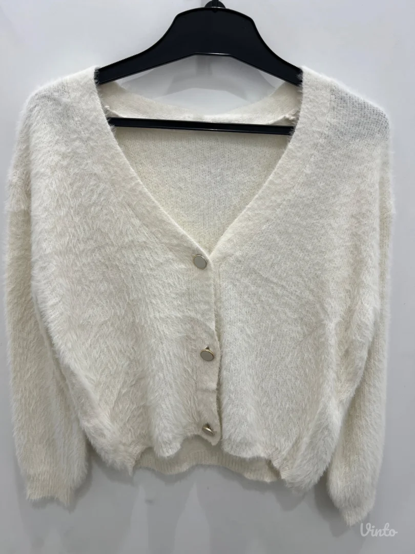 Beli zenski kardigan