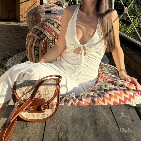 Bershka lanena haljina