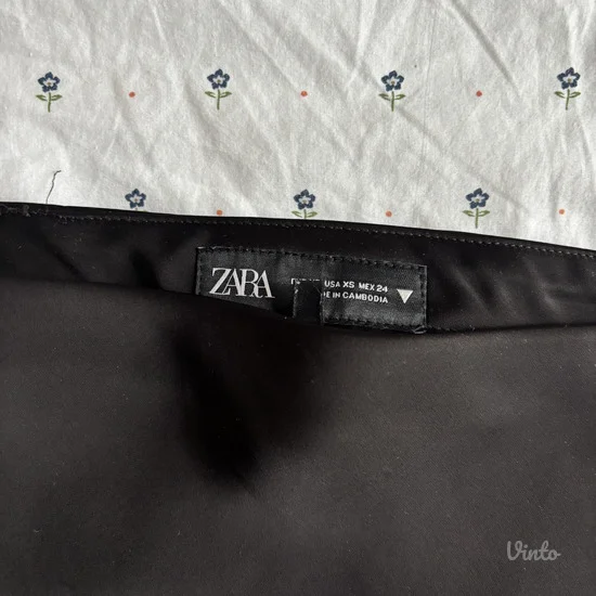 ZARA midi satenska suknja