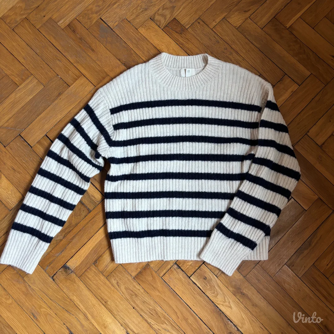 H&M prugasti džemper