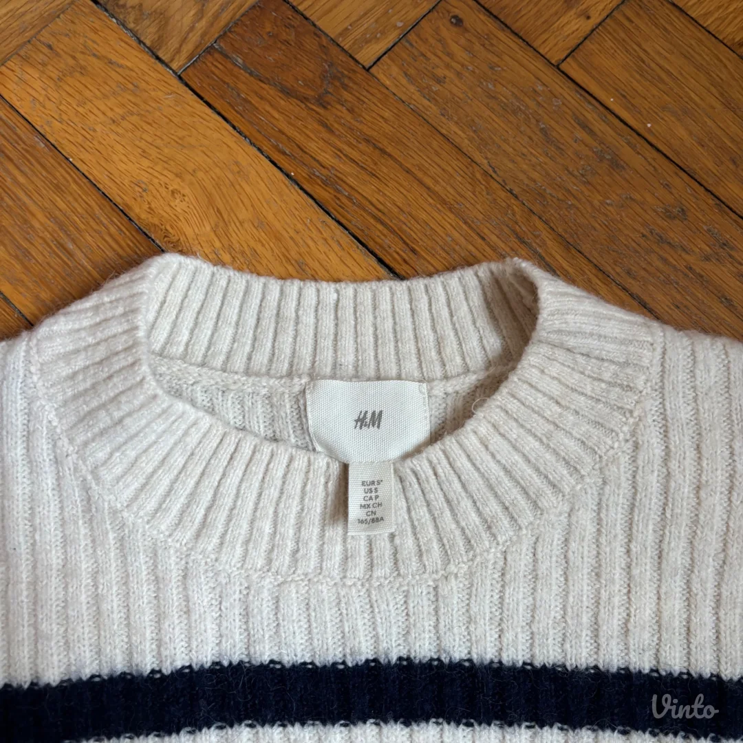 H&M prugasti džemper