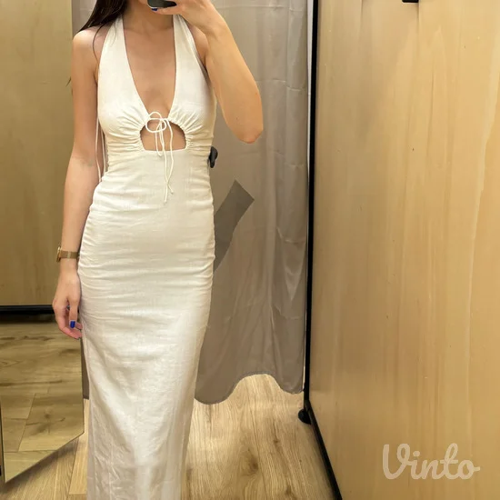 Bershka lanena haljina