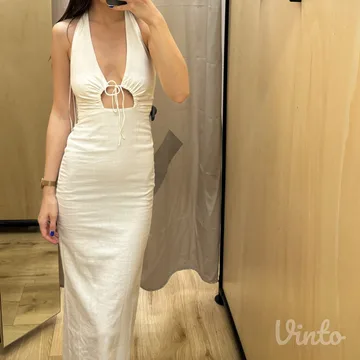 Bershka lanena haljina