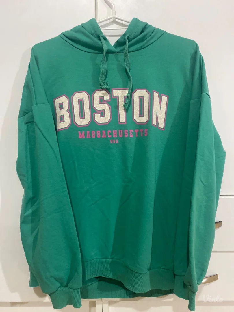 LC WAIKIKI zeleni duks sa natpisom