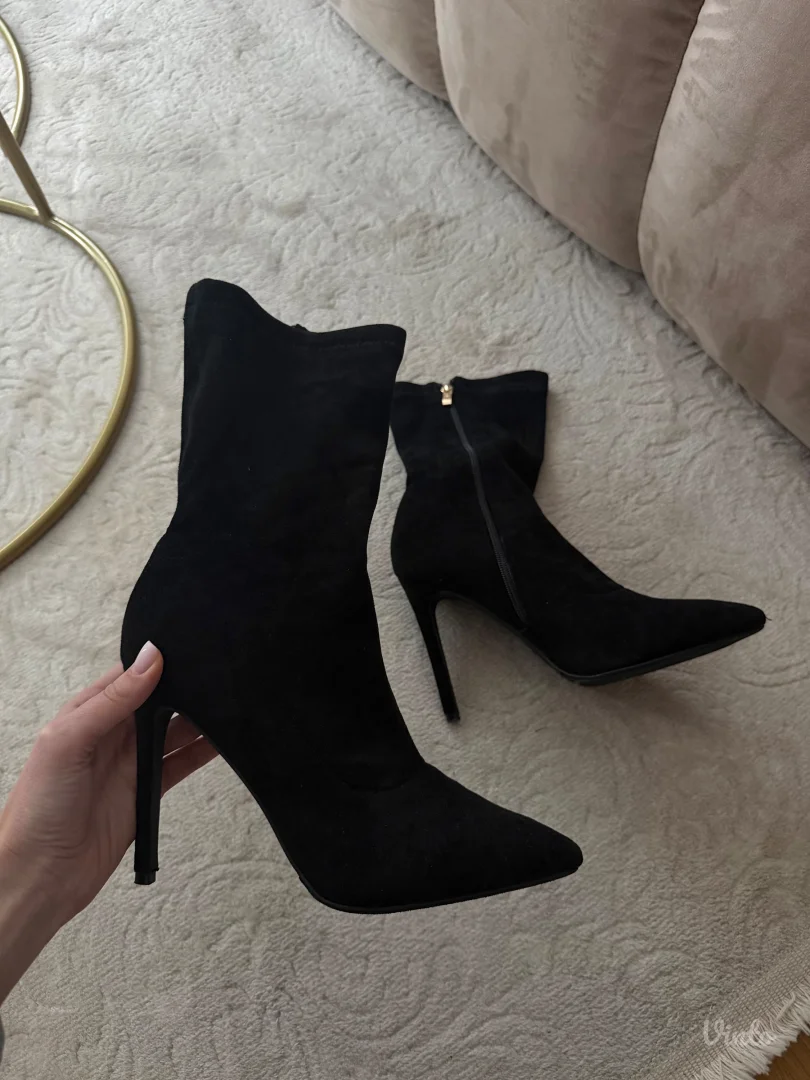 Cizme na spic velur 39 - 40