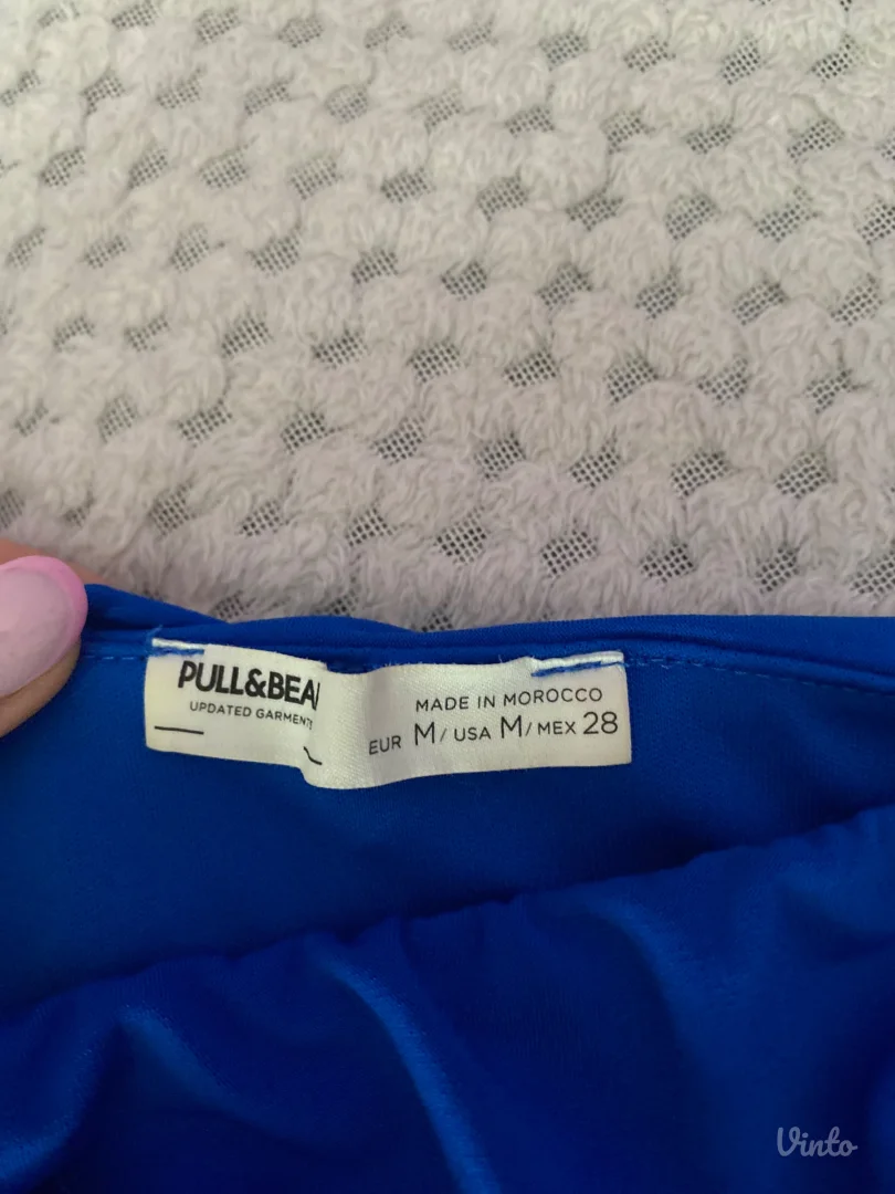 Pull&bear plavi korset top
