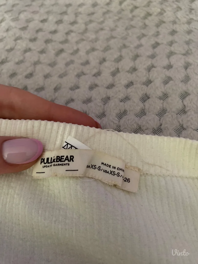 Pull&bear beli top bez rukava