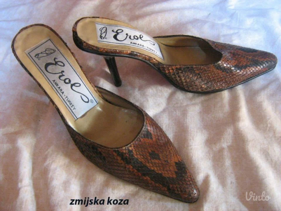papuce 37 zmijska koza