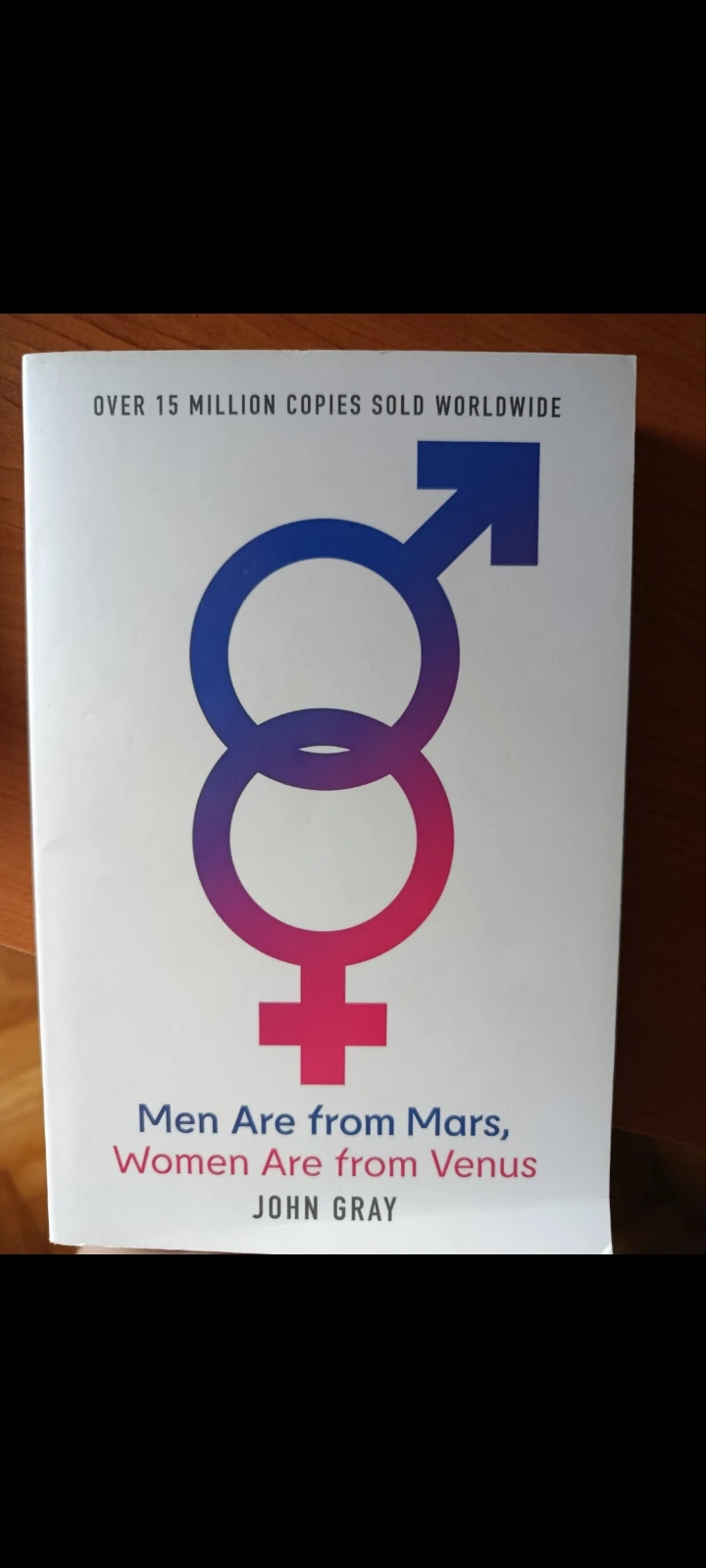 Men are from Mars, women are from Venus