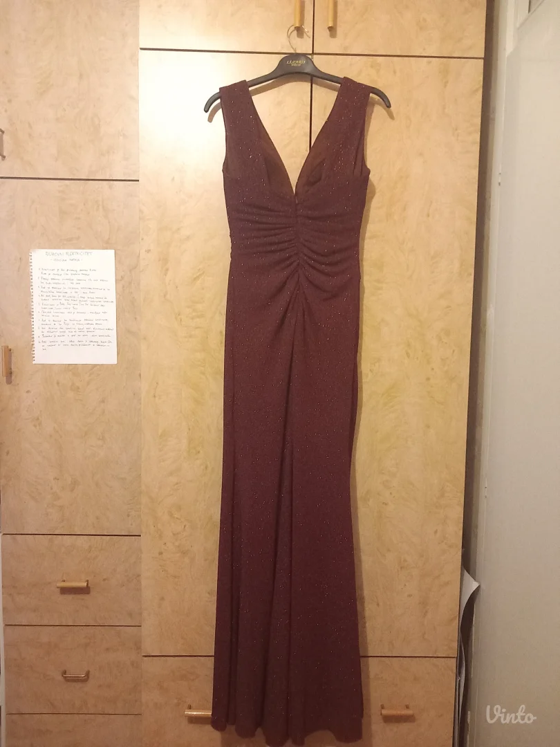 Elegantna bordo svečana haljina – idealna za svadbe i mature | 38
