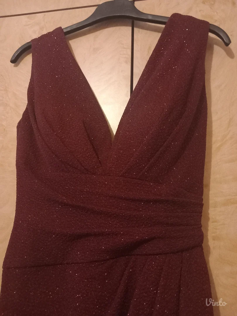 Elegantna bordo svečana haljina – idealna za svadbe i mature | 38