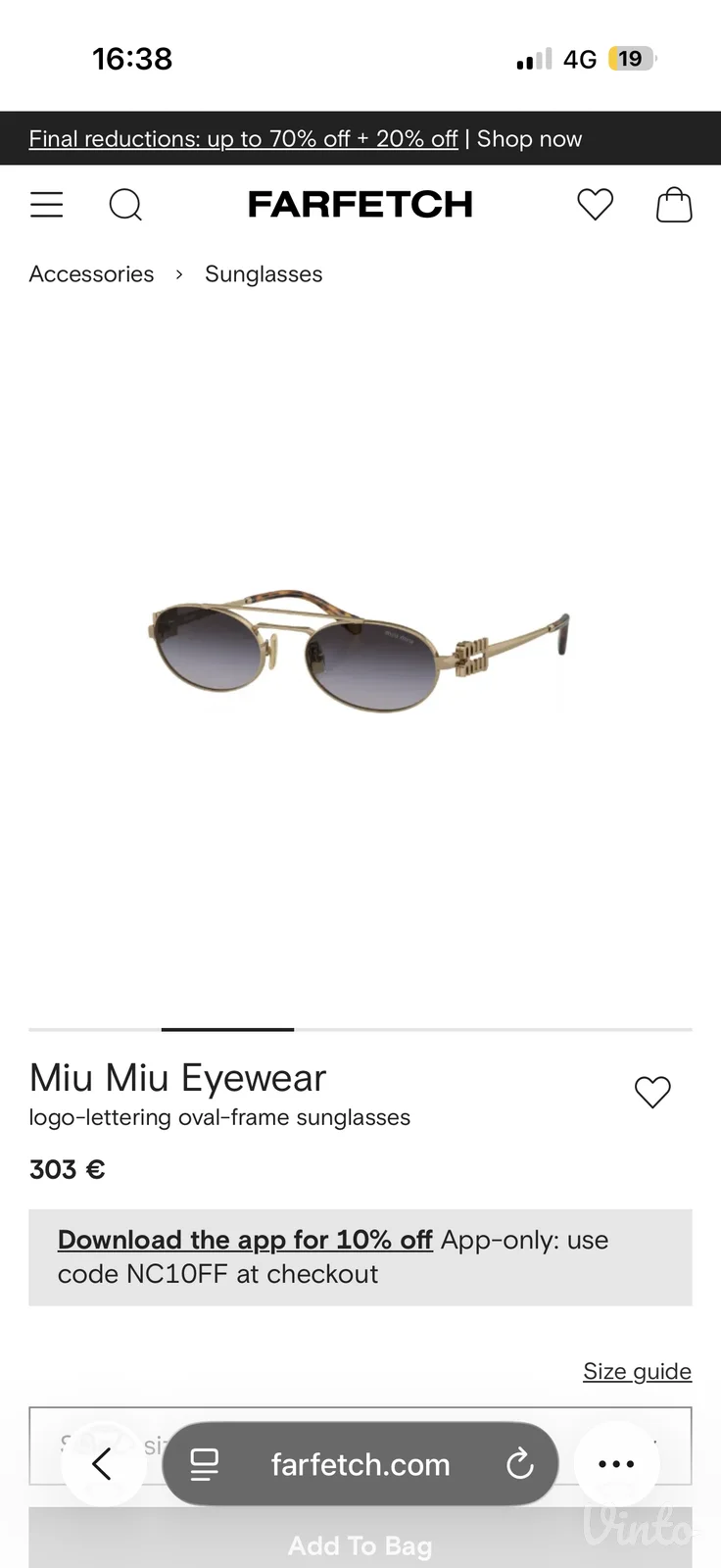 Miu miu sunglasses