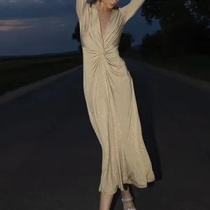 PS fashion zlatna haljina