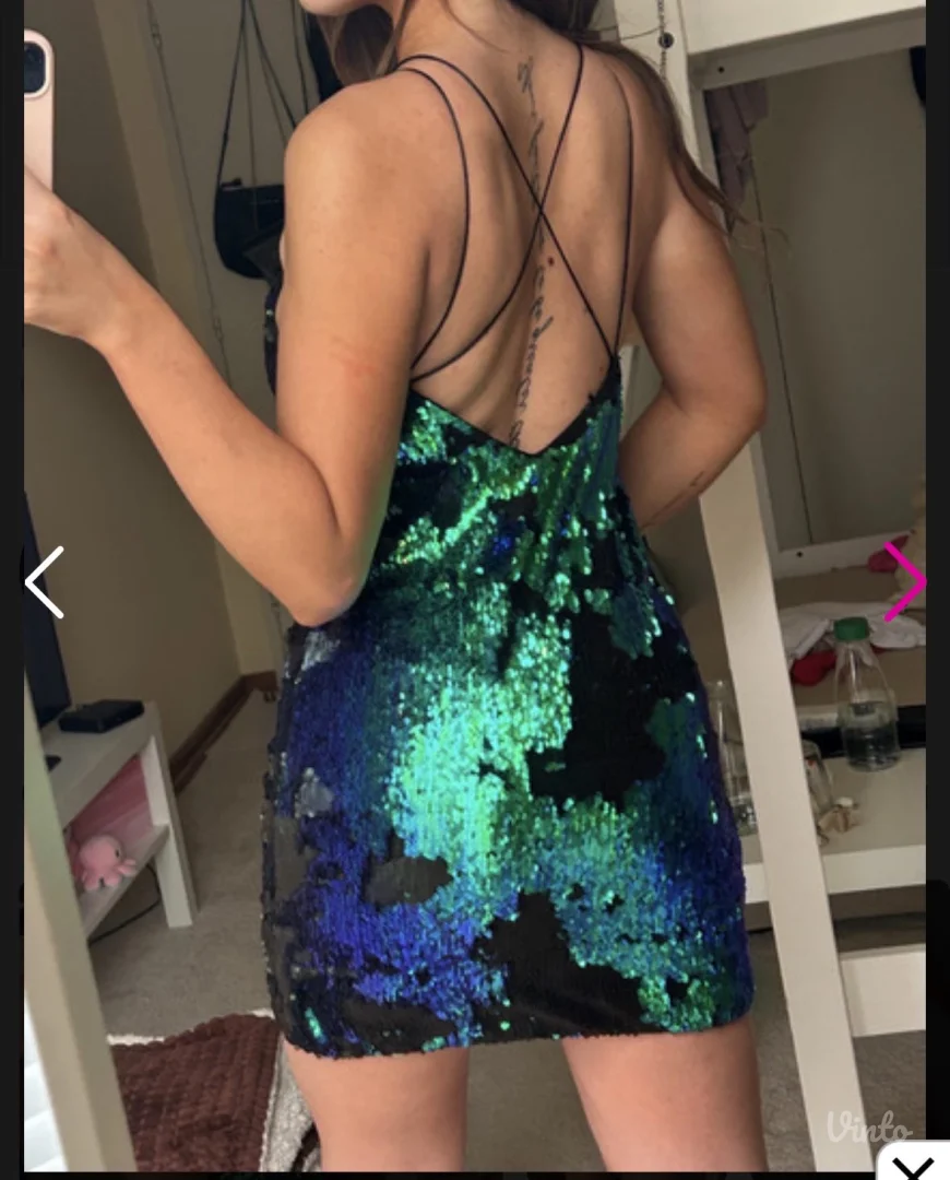 Guess sequin mini haljina