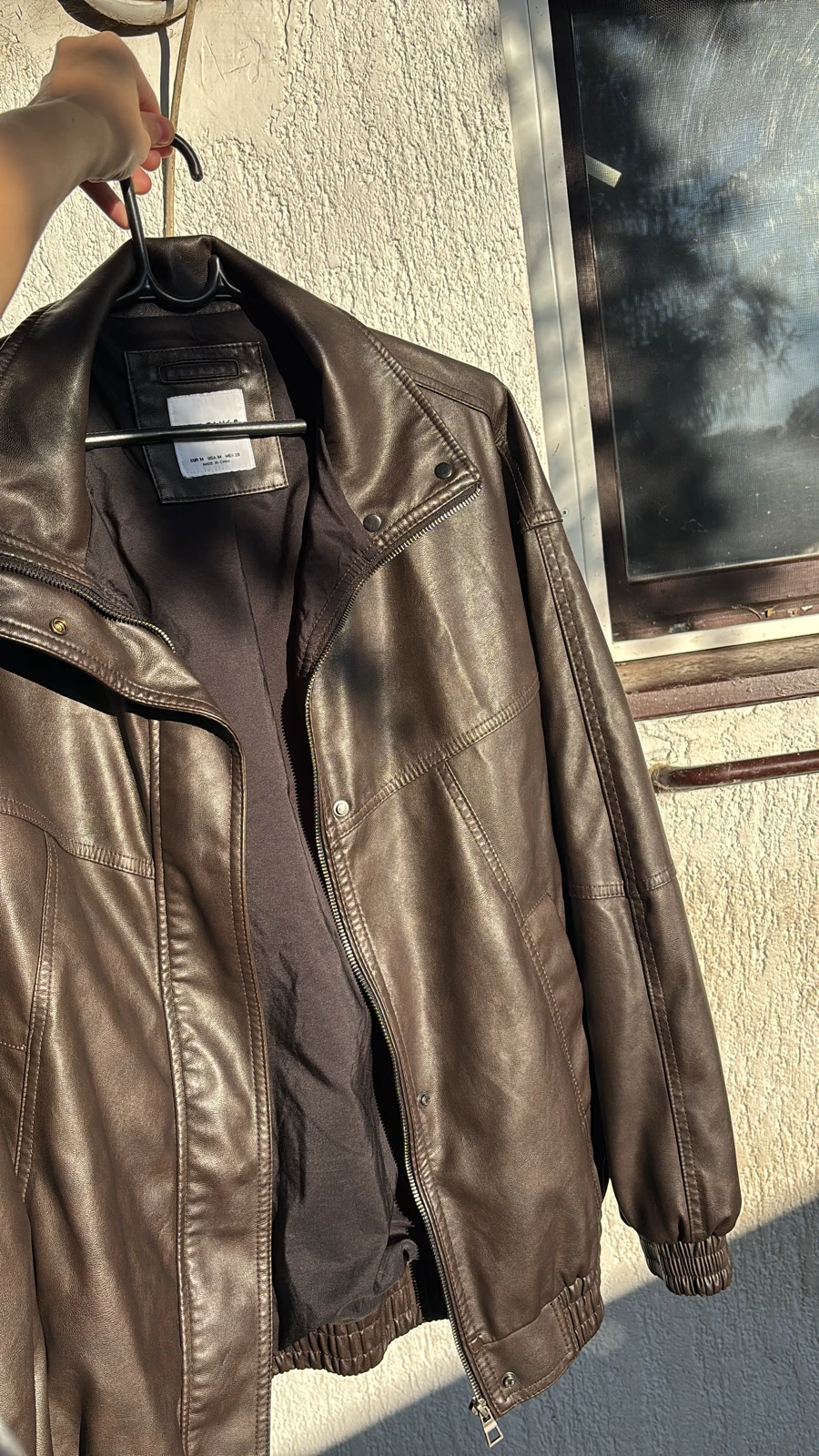 Vintage Bershka kožna jakna