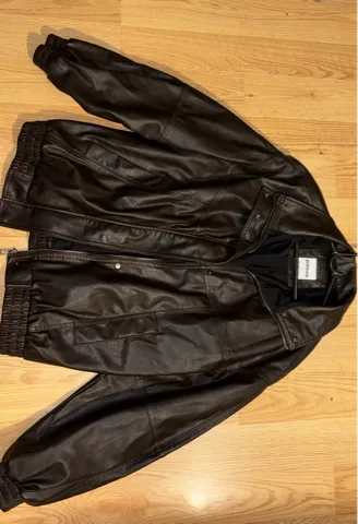 Vintage Bershka kožna jakna