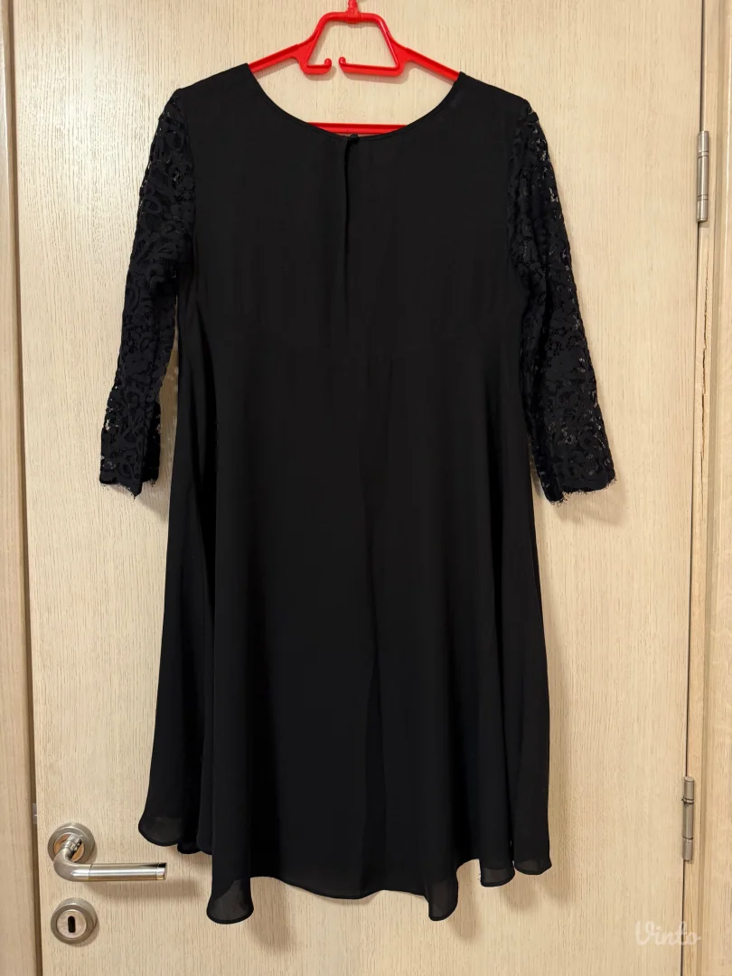 Crna haljina sa cipkom