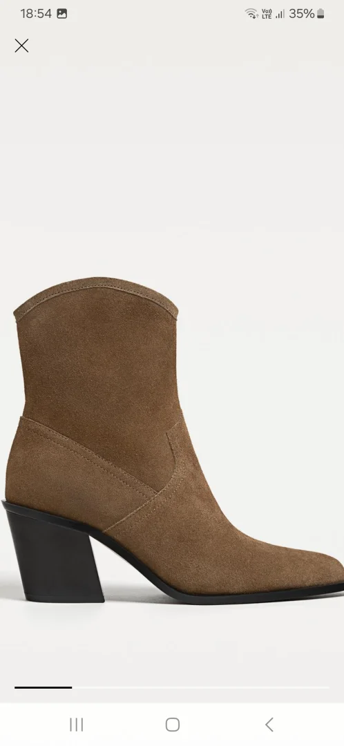 Stradivarius čizme koža