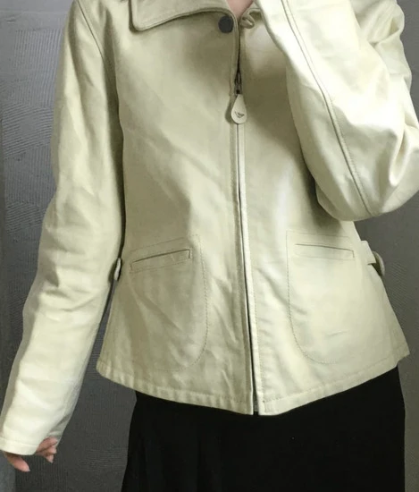 Vintage Armani Jeans kožna jakna