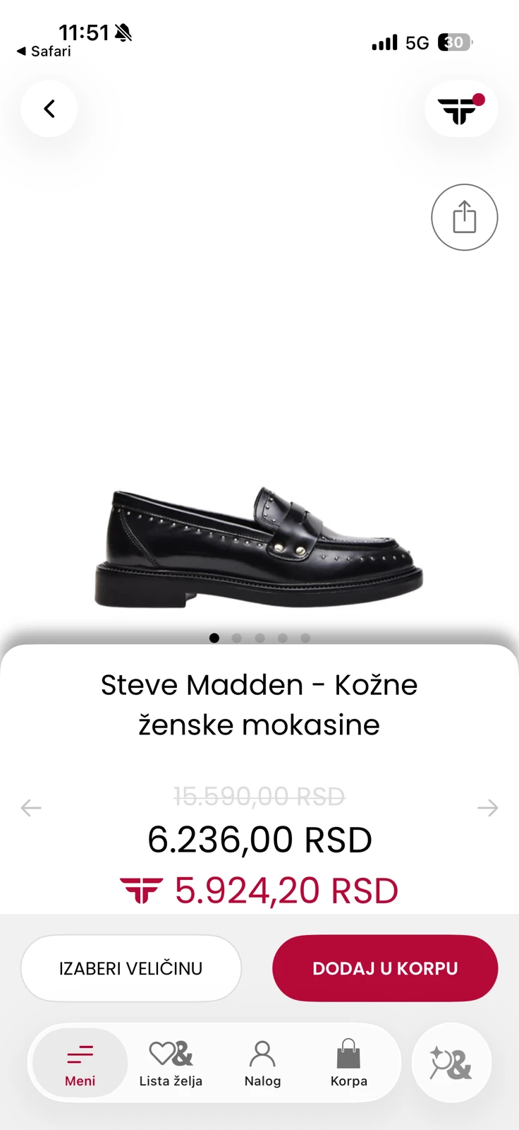 Steve Madden mokasine