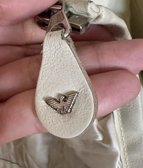 Vintage Armani Jeans kožna jakna