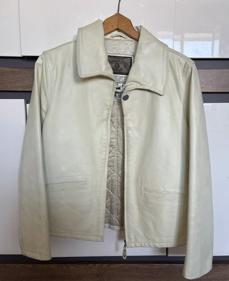 Vintage Armani Jeans kožna jakna