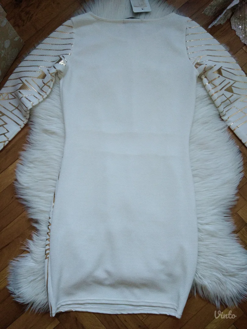 Haljina sa zlatnim printom