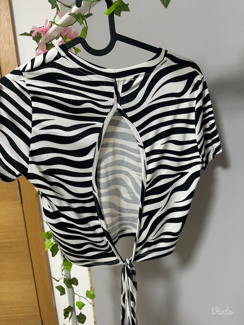 croptop zebra majica