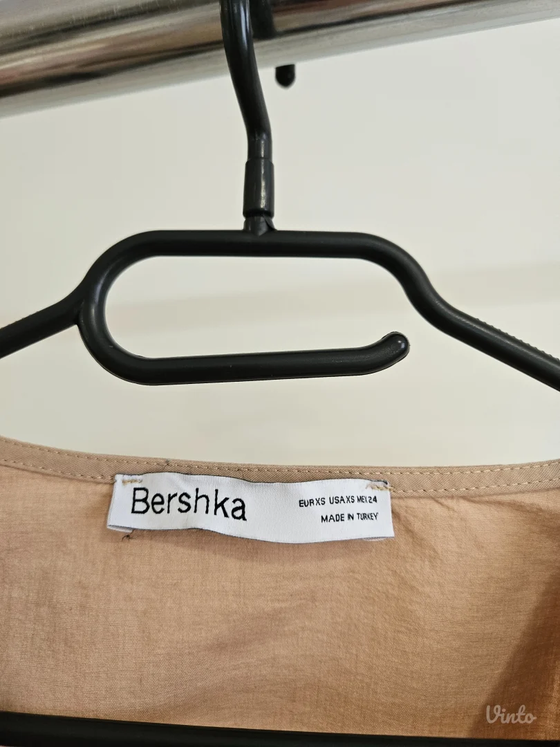Bershka - krem crop korset