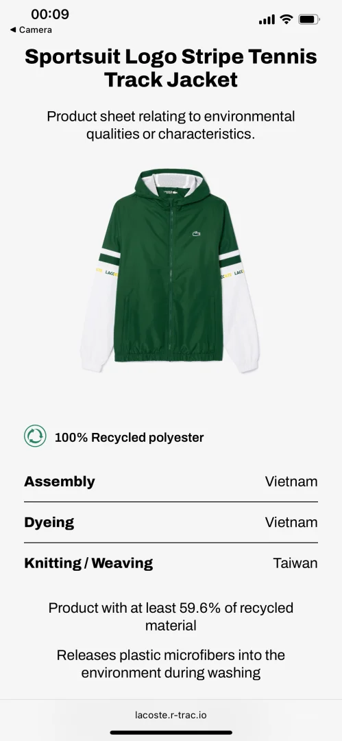 Lacoste jaknica novo original