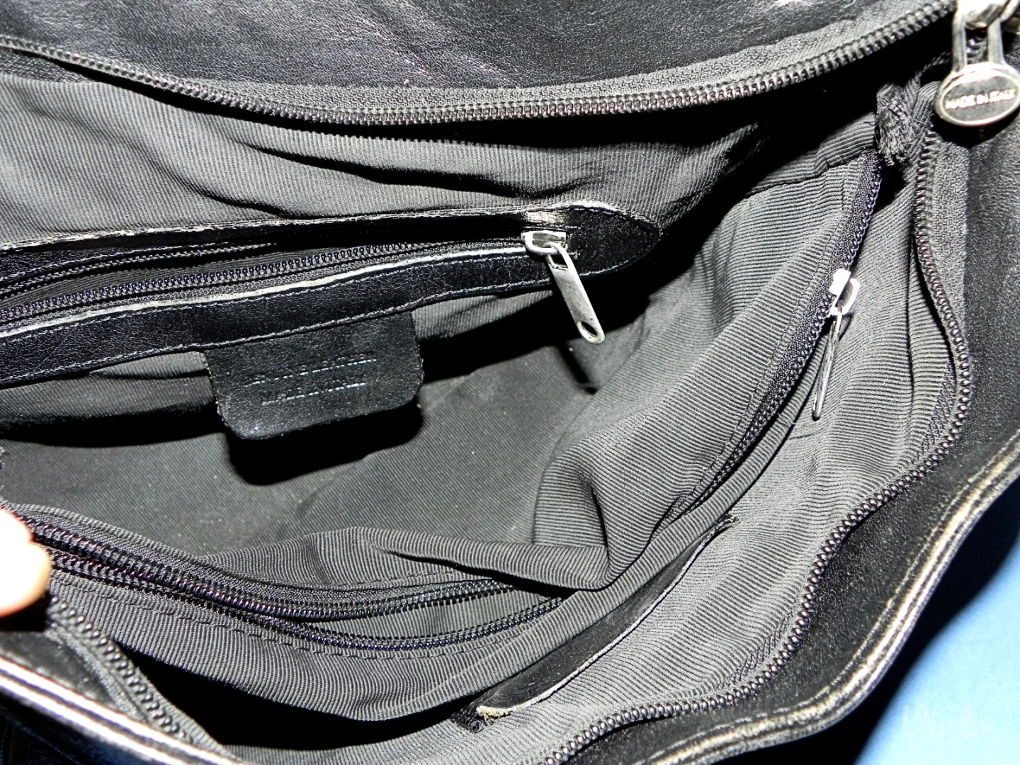 GENUINE LEATHER Made in Italy,kao nova kožna veća tašna