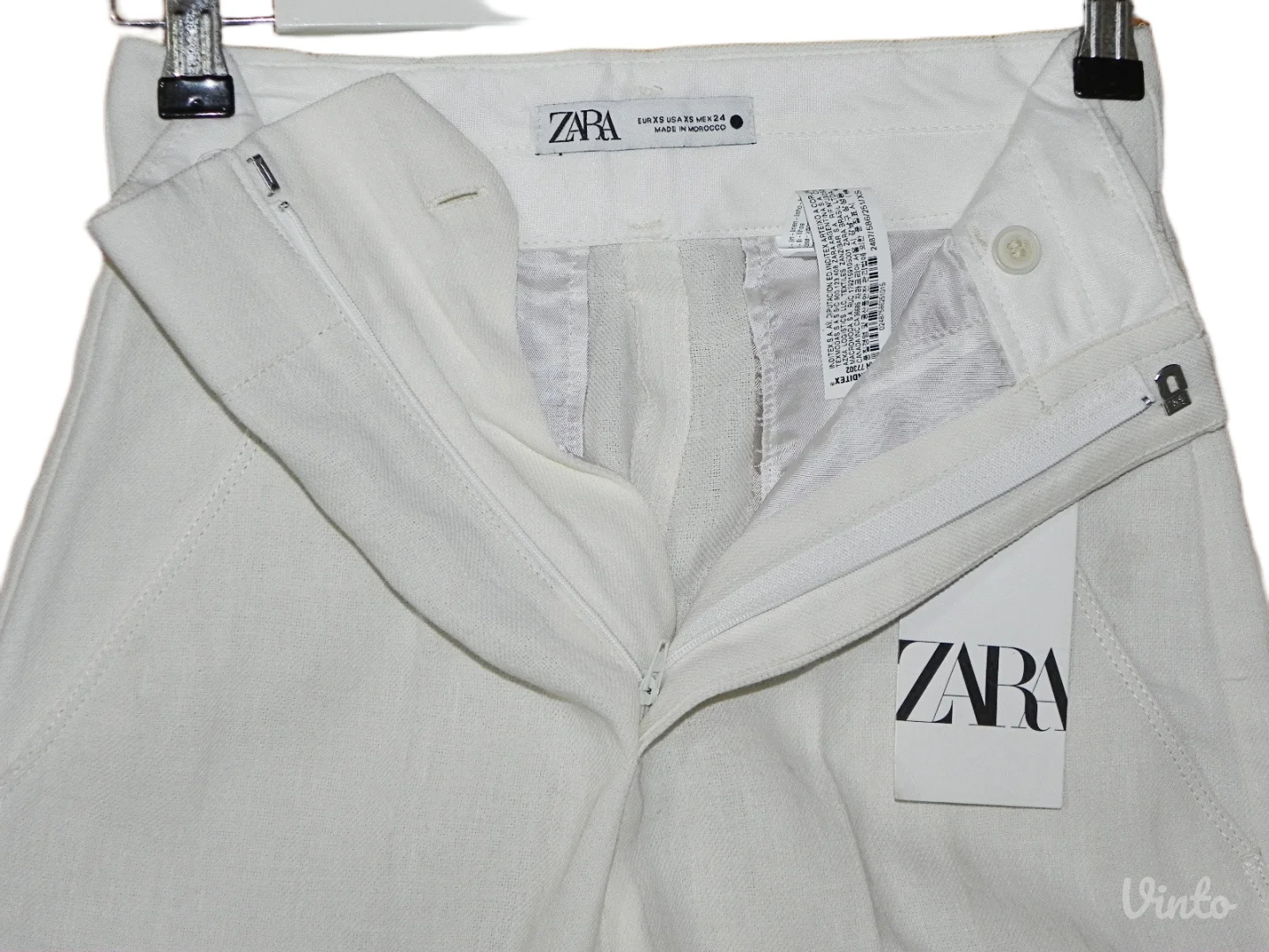 **ZARA** nove sa etiketom lanene pantalone vel.XS