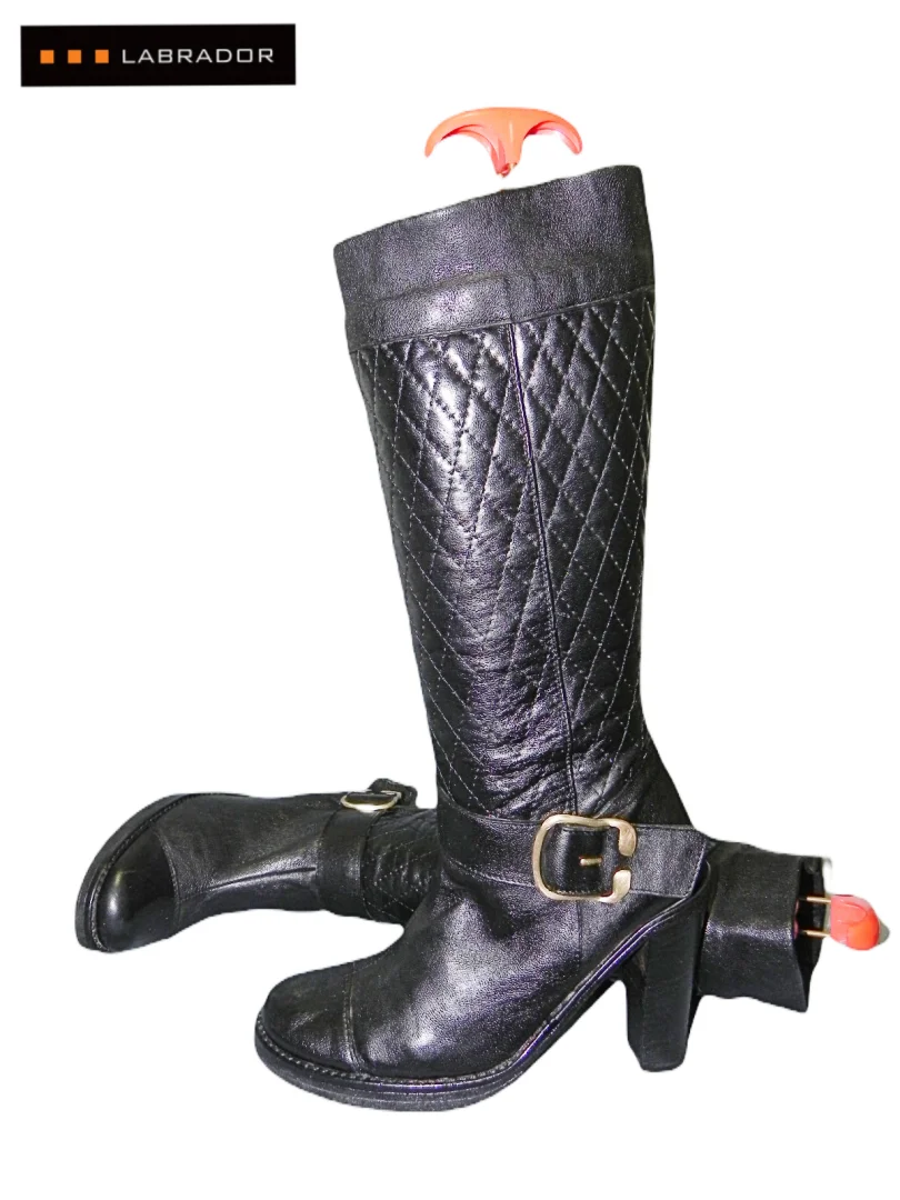 **LABRADOR-hand made**kožne duge na štiklu čizme br.37