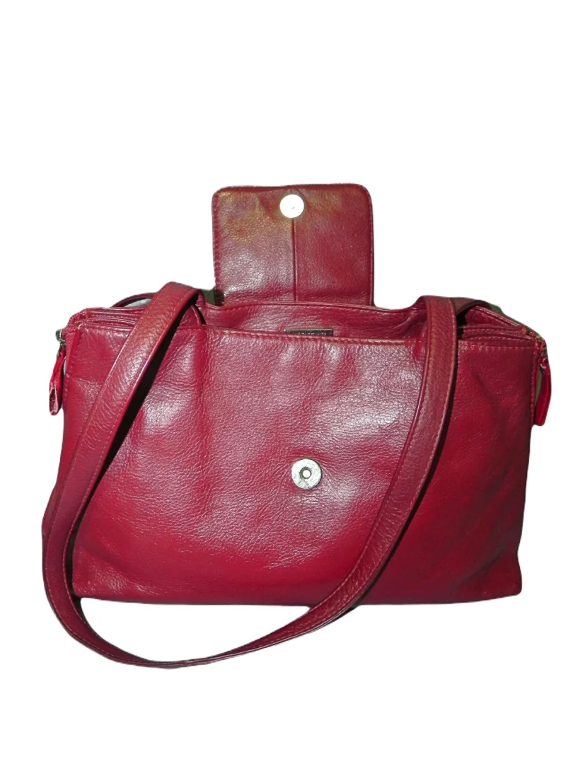 **BODENSCHATZ bags&more**kožna bordo torba preko ramena