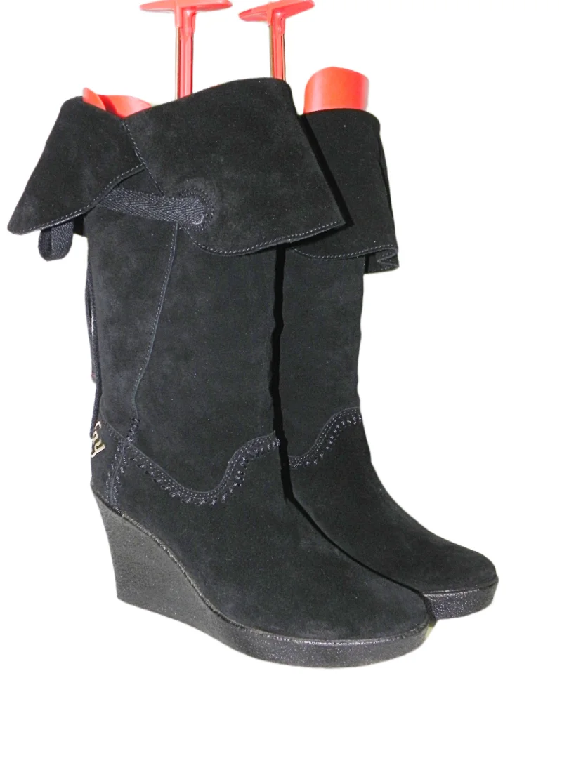 **REPLAY**kožne duge čizme-ortoped peta br.40