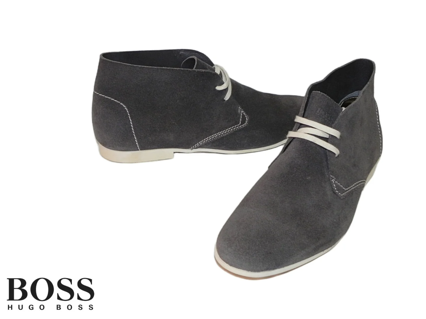 *BOSS Hugo Boss muške cipele 46–prevrnuta koža,original