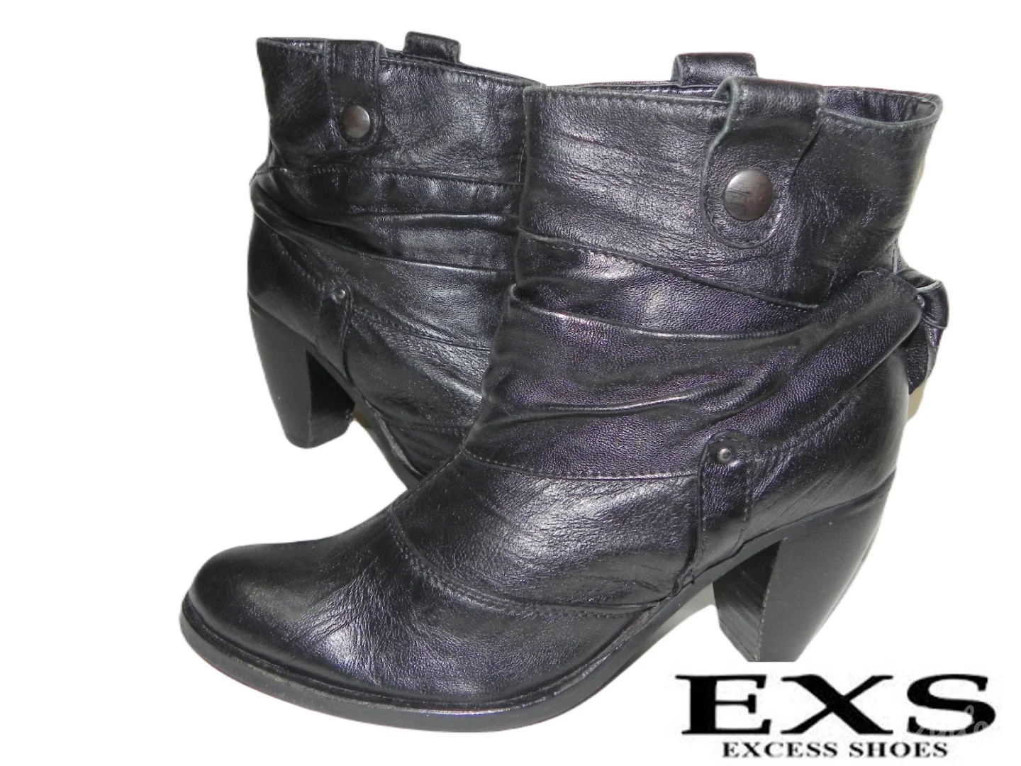 *EXS-Made in Italy*kožne kratke čizme-kaubojke br.37