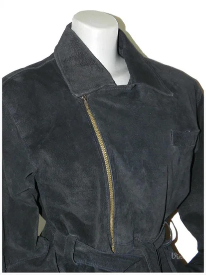 **PELLE CUIR**postavljena kratka kožna jakna-vel.S-36