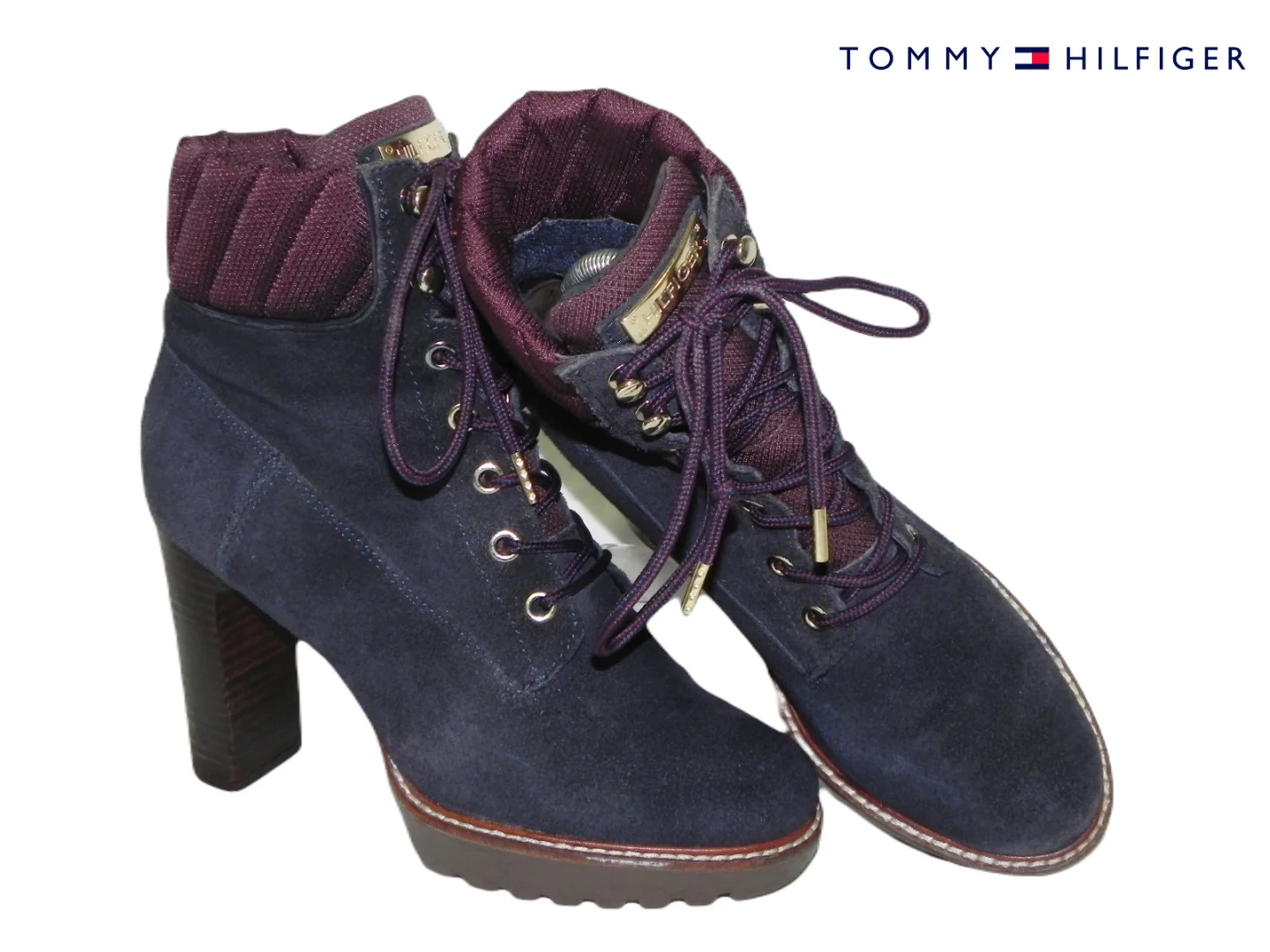 **TOMMY HILFIGER** kožne gležnjače-kratke čizme br.36