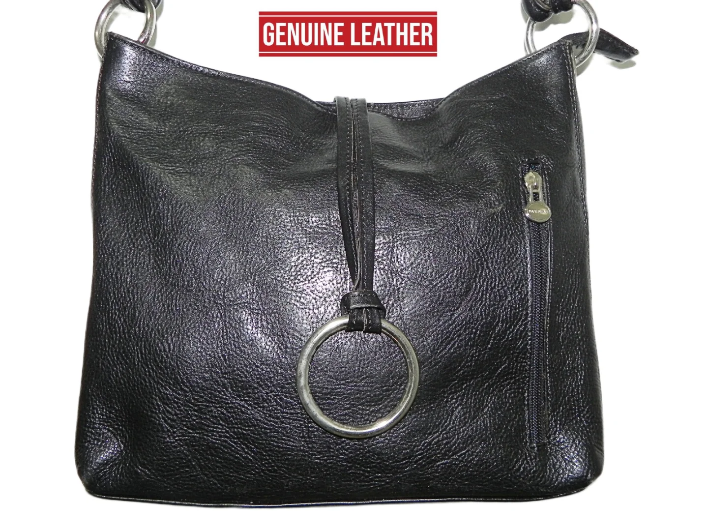 GENUINE LEATHER Made in Italy,kao nova kožna veća tašna