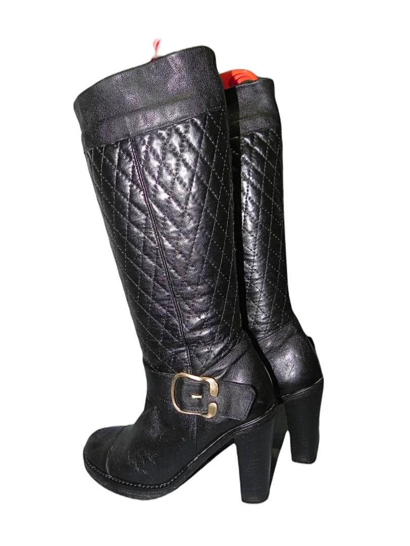 **LABRADOR-hand made**kožne duge na štiklu čizme br.37